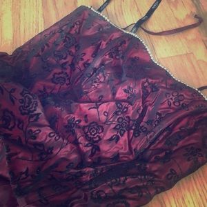 Size 4 Burgundy Prom Dress
